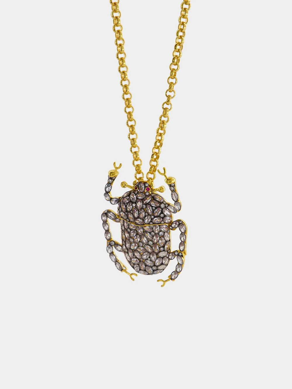 Crystal Gold Bittersweet Love Necklace sold by Fashion Clinic product image thumbnail 4