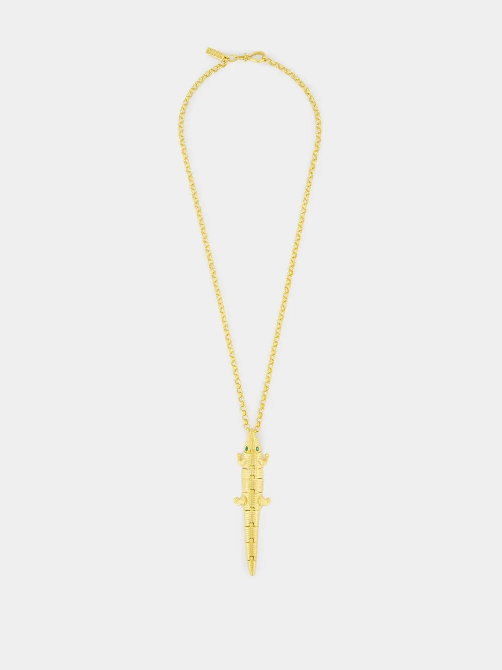 Gold Croco Necklace sold by Fashion Clinic product image thumbnail 2