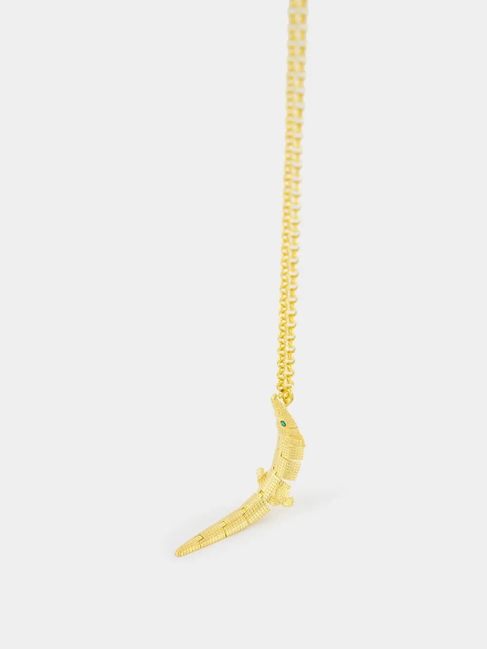 Gold Croco Necklace sold by Fashion Clinic product image thumbnail 3