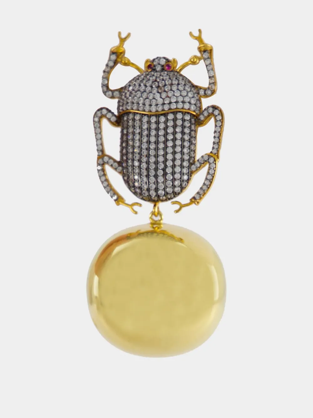 Gold Pharaoh Party Earrings with Crystals sold by Fashion Clinic product image thumbnail 3