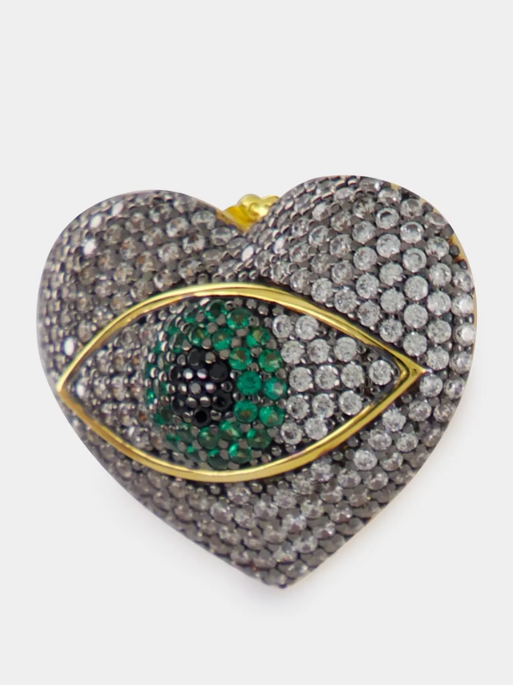 Occhio del Amore Earrings with Green Stones sold by Fashion Clinic product image thumbnail 3