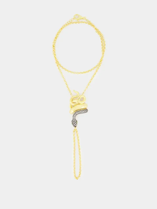Gold-Plated Serpentino Left Hand Bracelet sold by Fashion Clinic