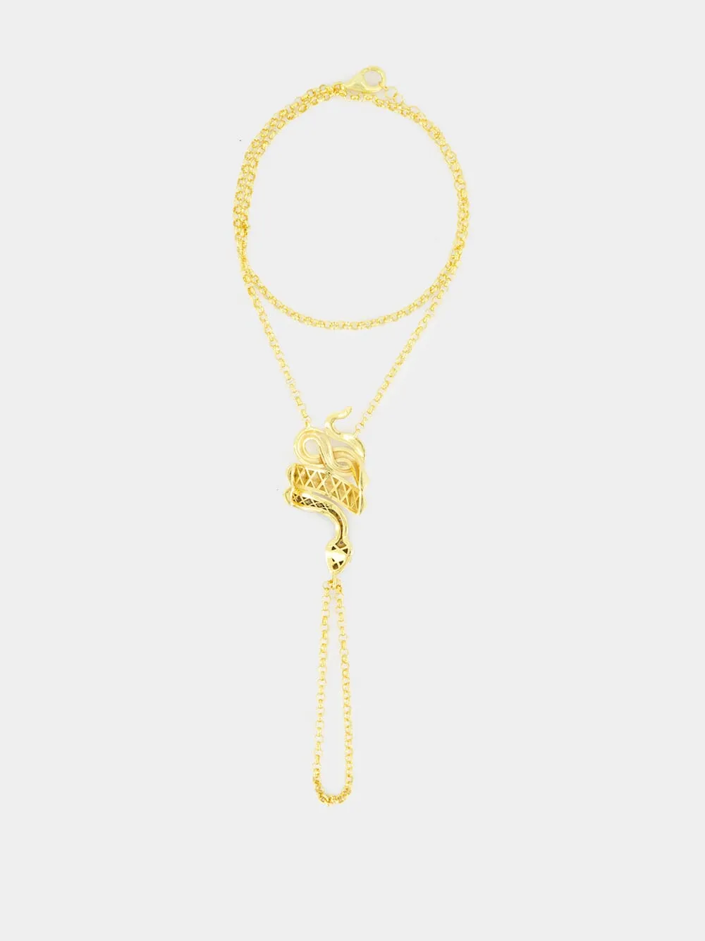 Gold-Plated Serpentino Left Hand Bracelet sold by Fashion Clinic product image thumbnail 3