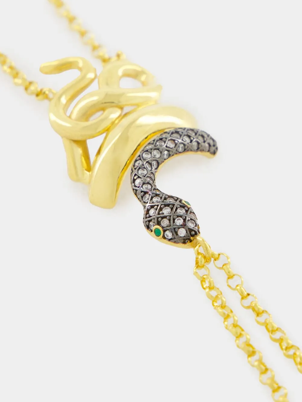 Gold-Plated Serpentino Left Hand Bracelet sold by Fashion Clinic product image thumbnail 4