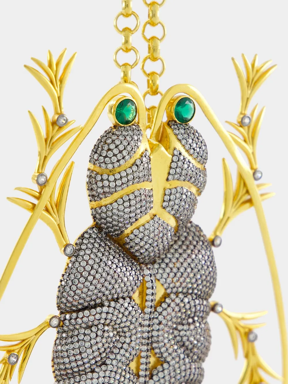 Gold-Plated Oversized Beetle Necklace sold by Fashion Clinic product image thumbnail 4