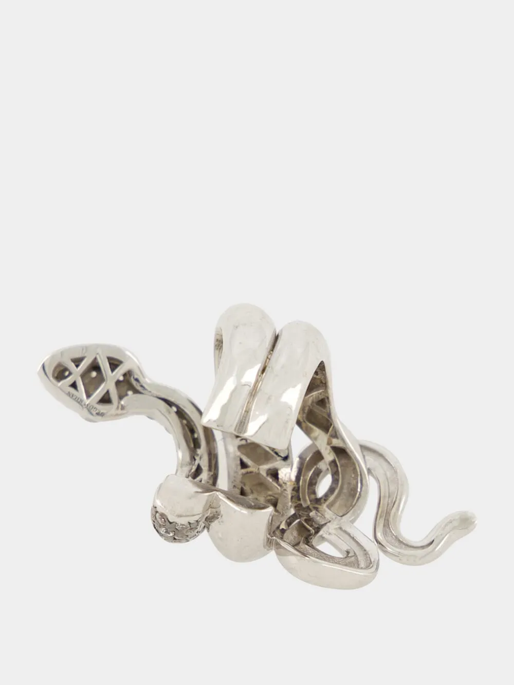 Platinum-Plated Serpentino Right Ear Cuff sold by Fashion Clinic product image thumbnail 2