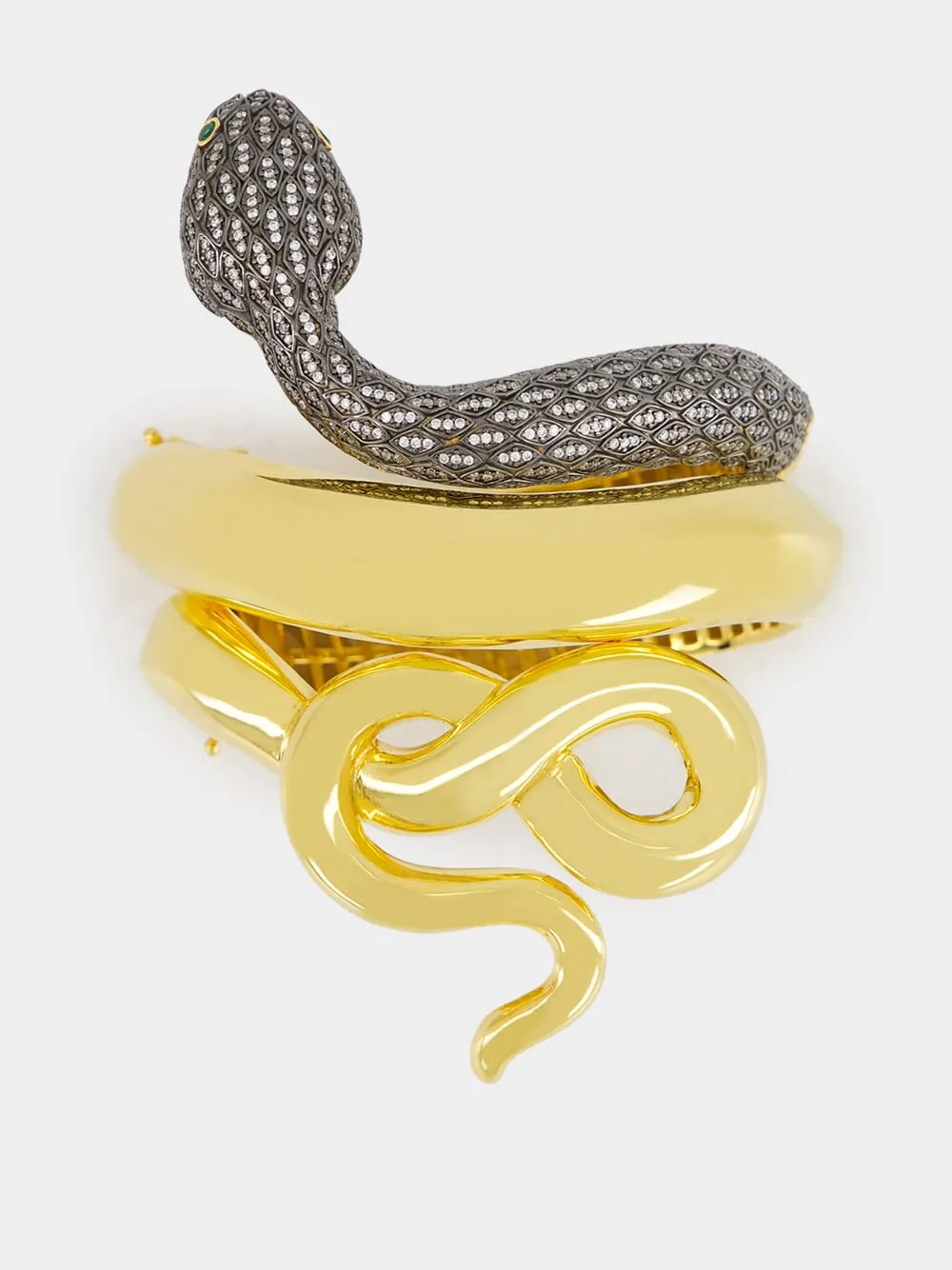 Gold-Plated Snake Bracelet sold by Fashion Clinic
