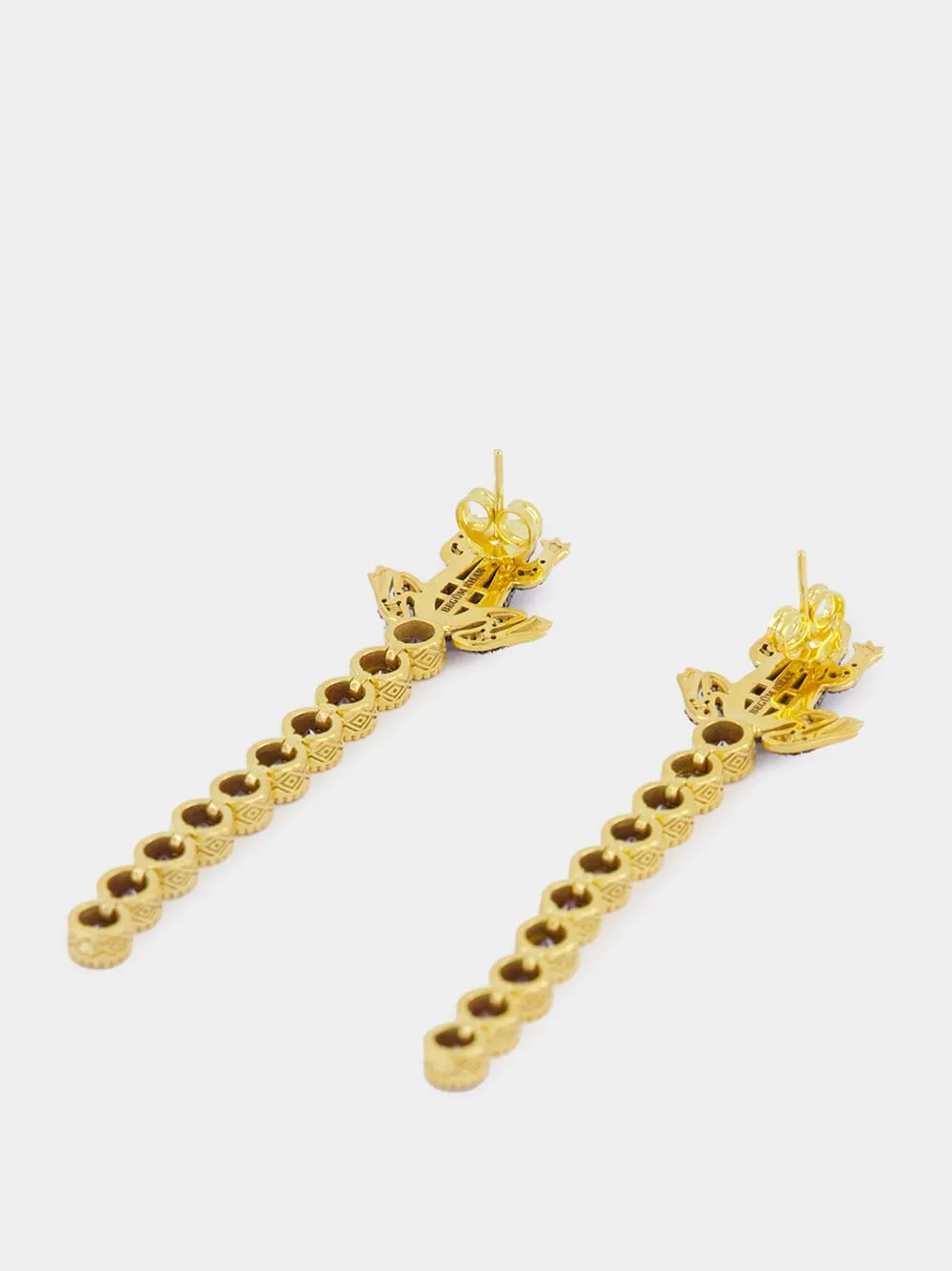 Purple Frog Tennis Earrings sold by Fashion Clinic product image thumbnail 5