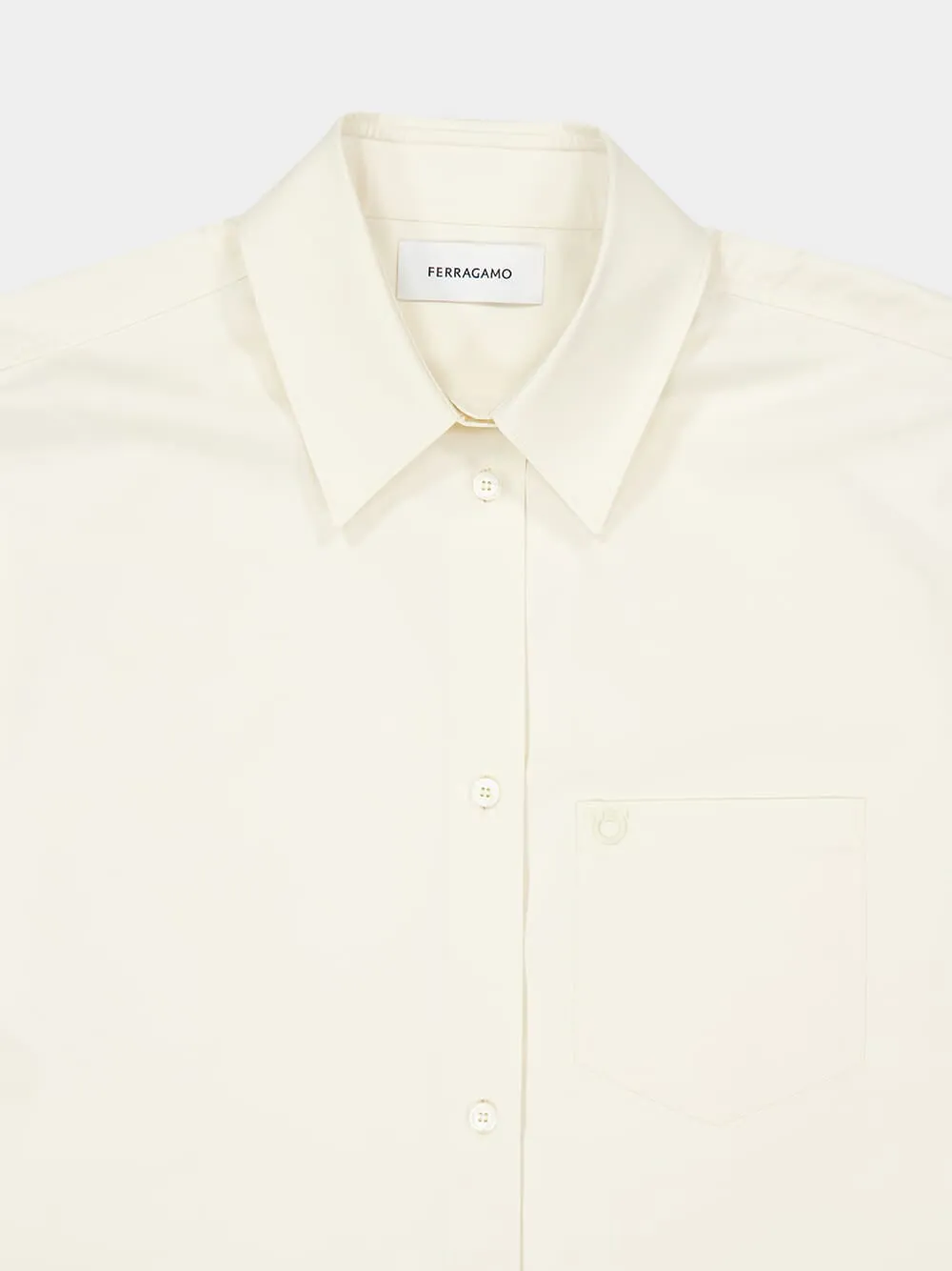 Parchment Cotton Short-Sleeved Shirt sold by Fashion Clinic product image thumbnail 3