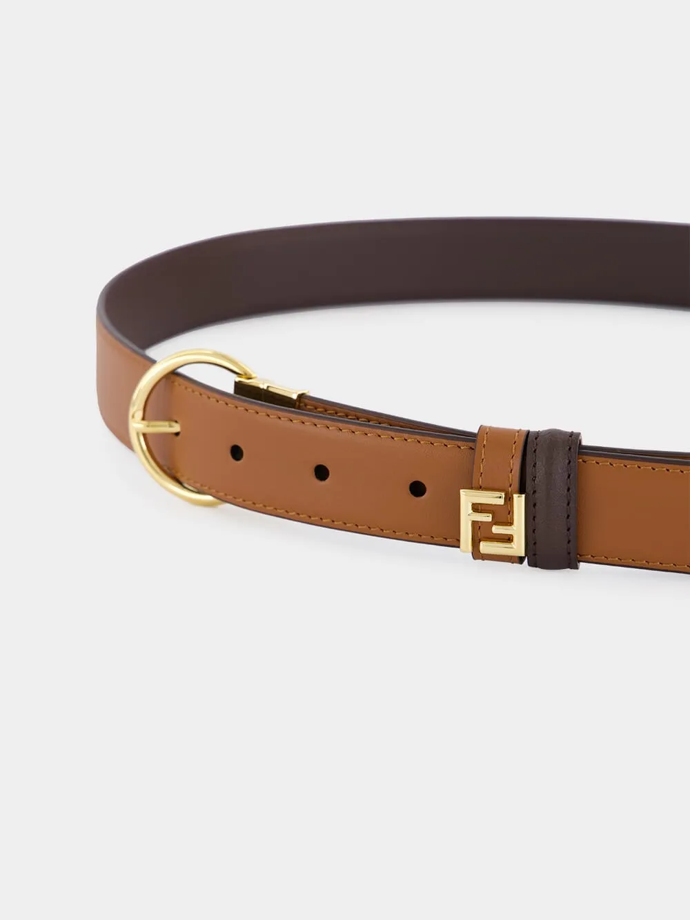 Sellier and Chocolate Reversible Belt sold by Fashion Clinic product image thumbnail 4