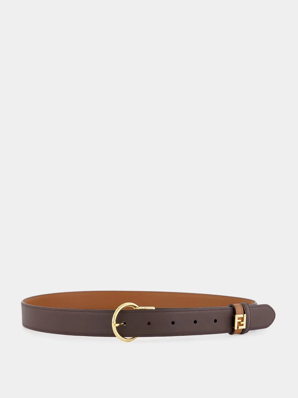 Sellier and Chocolate Reversible Belt sold by Fashion Clinic product image thumbnail 2