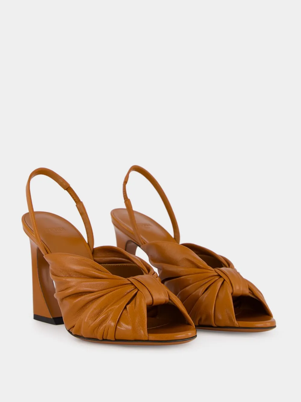 Tan Arco Nappa Slingback Heels sold by Fashion Clinic product image thumbnail 3