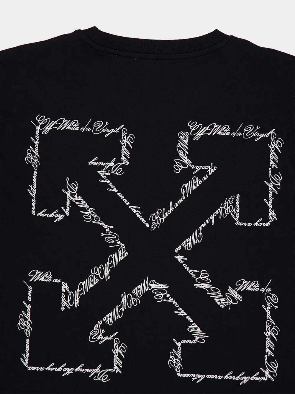 Black Slim Fit Script Arrow T-Shirt sold by Fashion Clinic product image thumbnail 4