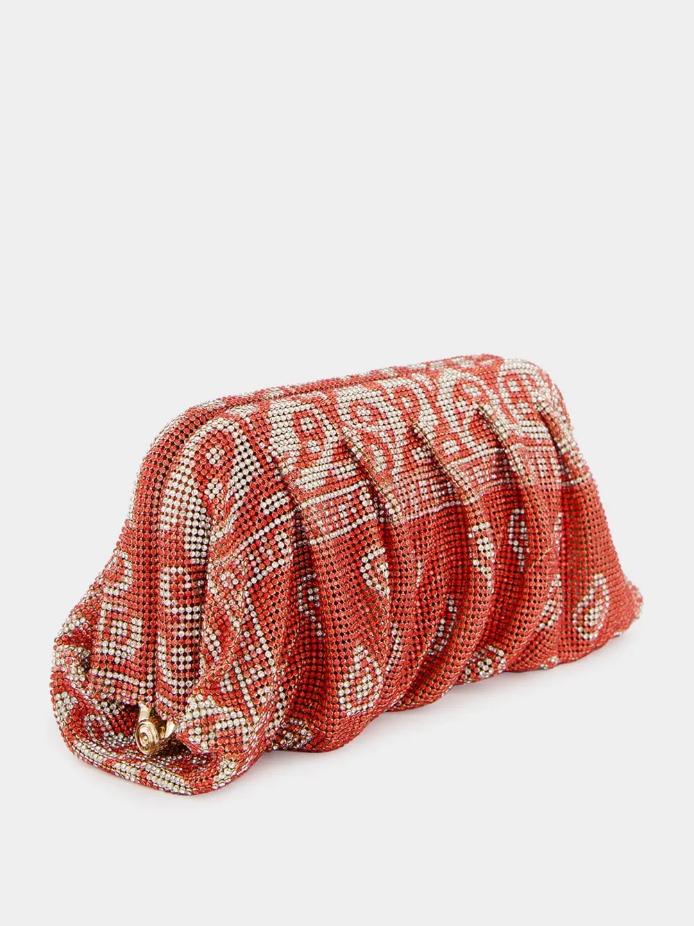 Coral Bandana Venus La Grande Clutch sold by Fashion Clinic product image thumbnail 3