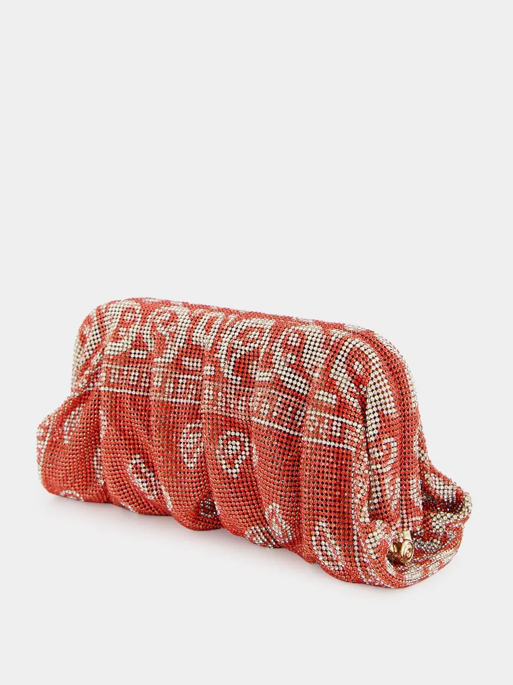 Coral Bandana Venus La Grande Clutch sold by Fashion Clinic product image thumbnail 5