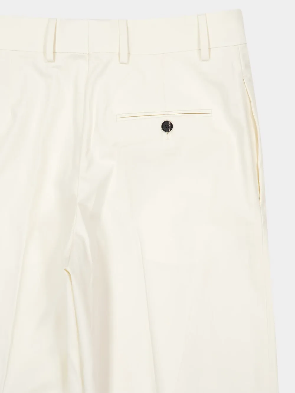 Parchment Tailored Cotton-Silk Trousers sold by Fashion Clinic product image thumbnail 4
