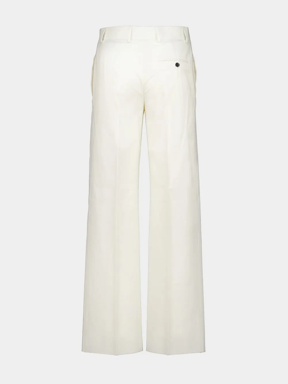 Parchment Tailored Cotton-Silk Trousers sold by Fashion Clinic product image thumbnail 2
