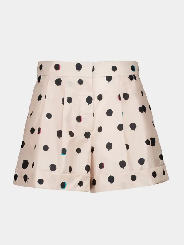 Mou Dots Silk Shorts sold by Fashion Clinic