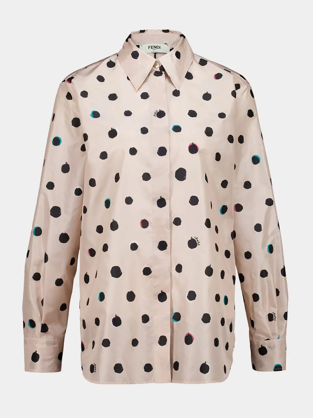 Mou Dots Printed Long-Sleeve Shirt sold by Fashion Clinic