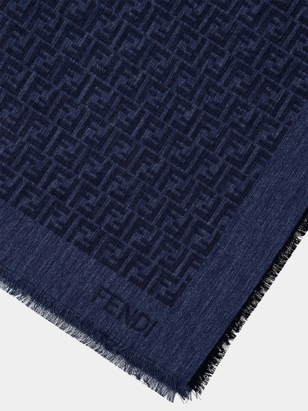 Blue FF Cotton Wool Shawl sold by Fashion Clinic product image thumbnail 2