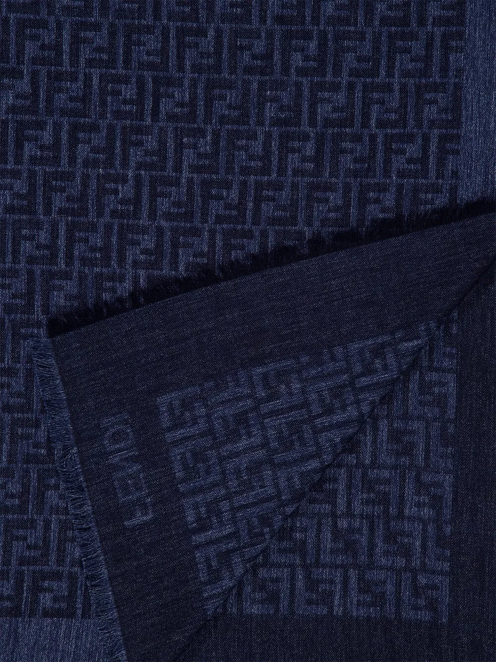 Blue FF Cotton Wool Shawl sold by Fashion Clinic product image thumbnail 3