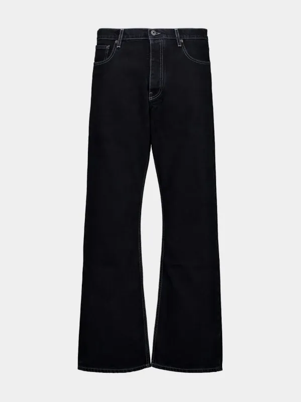 Stone Raw Black Relaxed Fit Jeans sold by Fashion Clinic
