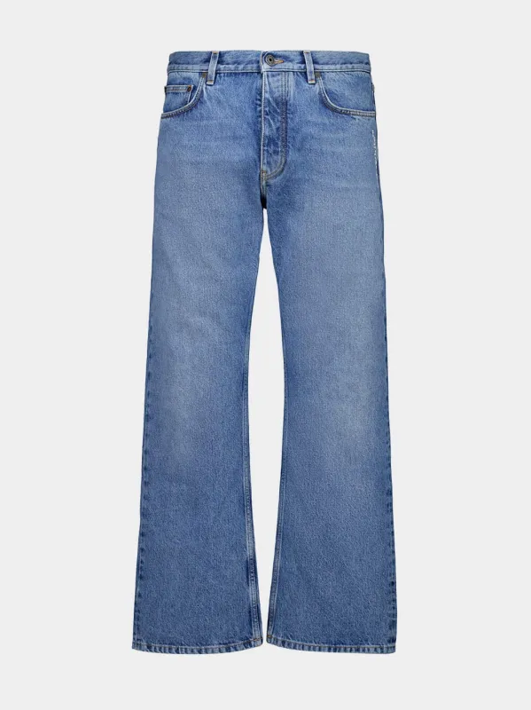Light Medium Blue Relaxed Fit Jeans sold by Fashion Clinic