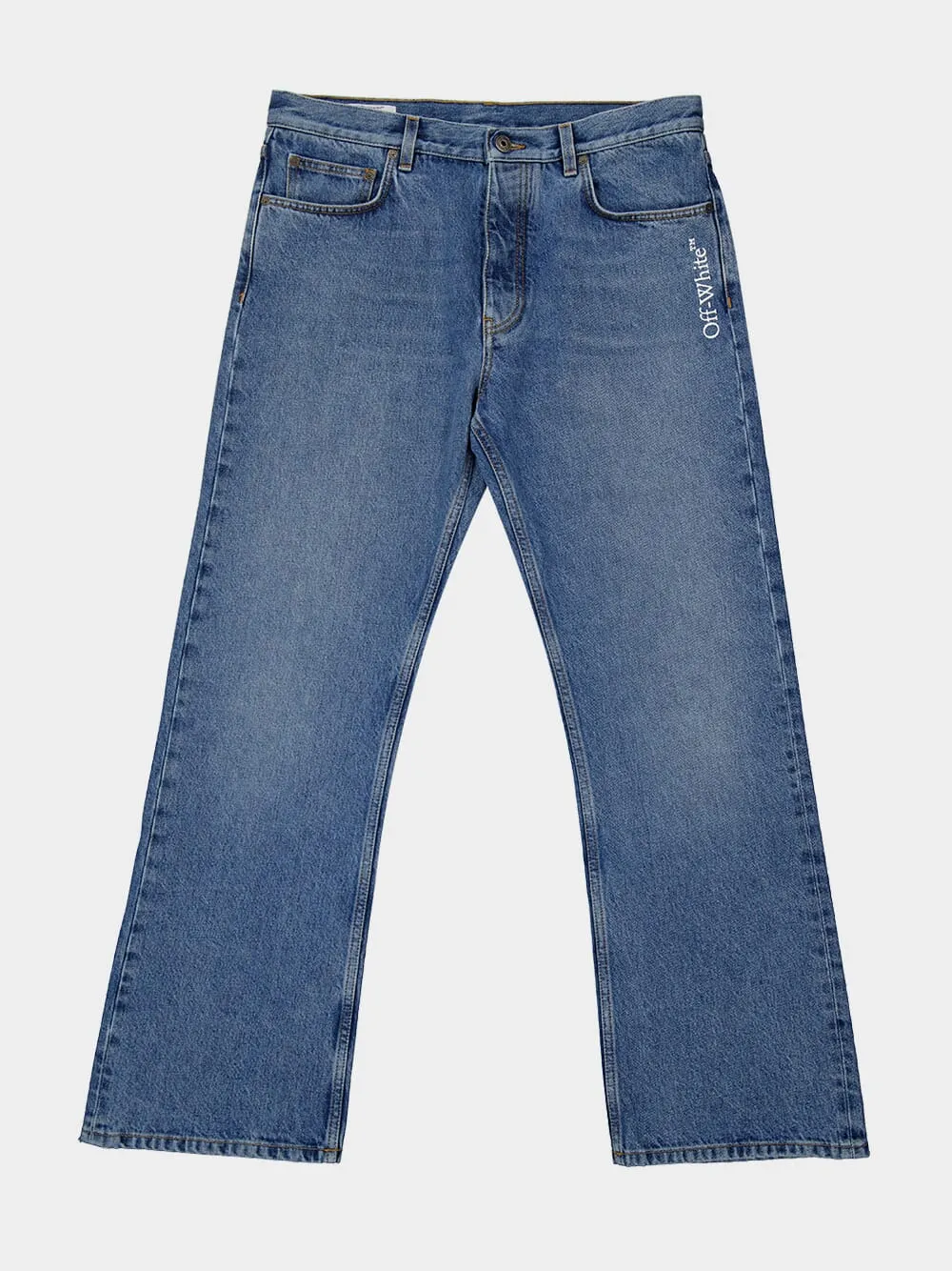 Light Medium Blue Relaxed Fit Jeans sold by Fashion Clinic product image thumbnail 5