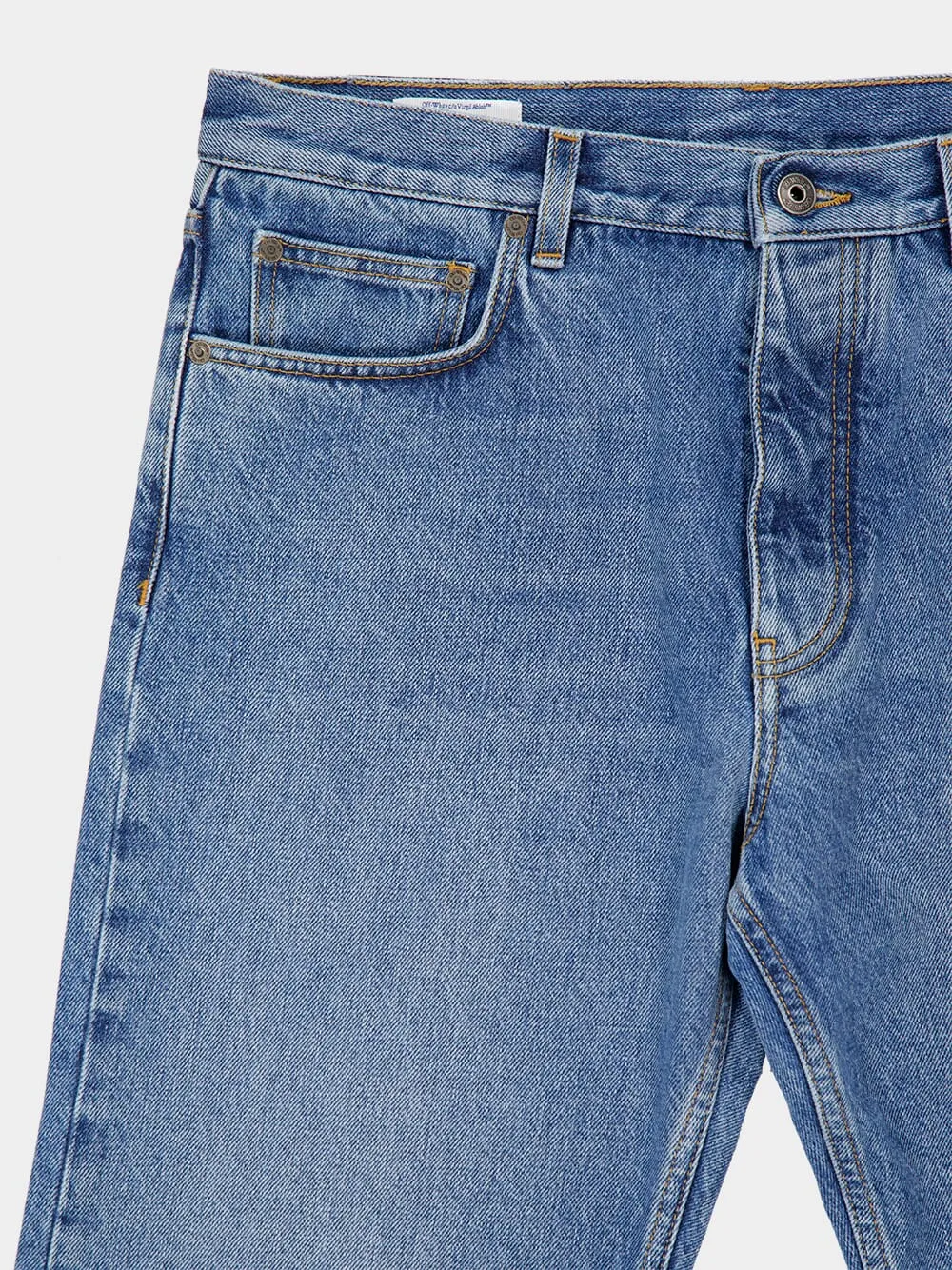 Light Medium Blue Relaxed Fit Jeans sold by Fashion Clinic product image thumbnail 3