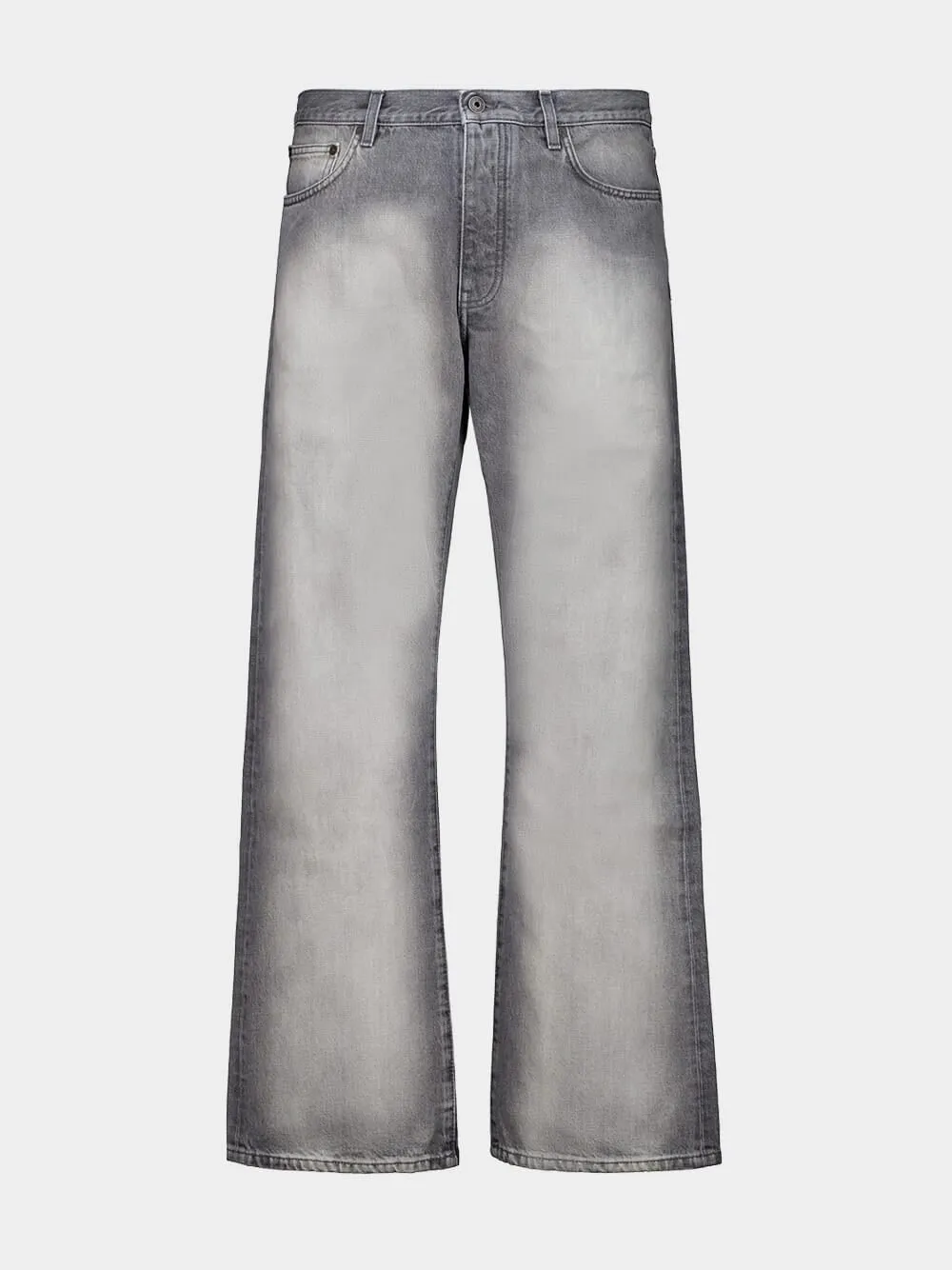 Sun-Faded Grey Relaxed Fit Jeans sold by Fashion Clinic