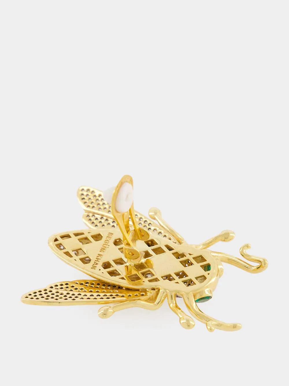 Crystal Queen Bee Gold-Plated Earrings sold by Fashion Clinic product image thumbnail 5