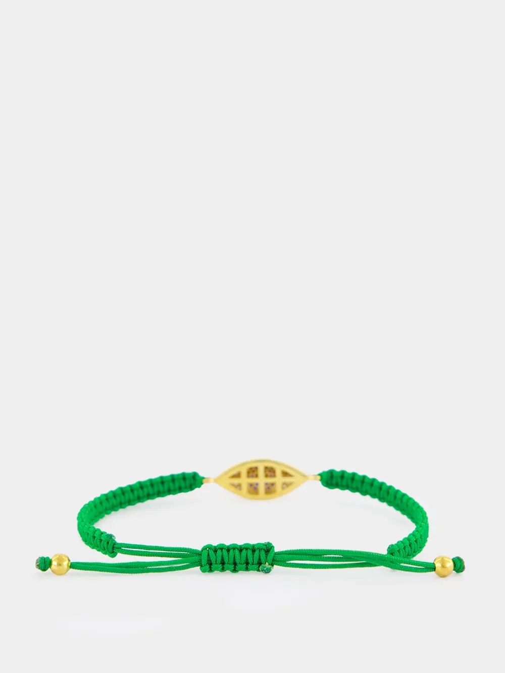 Navy Blue Evil Eye Gold-Plated Bracelet sold by Fashion Clinic product image thumbnail 2