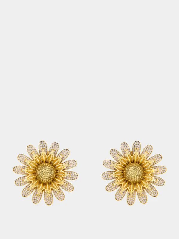 White Opal and Yellow Bergamote Earrings sold by Fashion Clinic