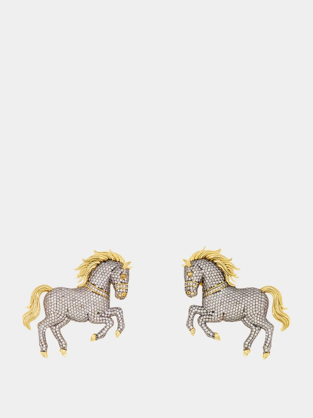 Crystal Turkoman Horse Clip-On Earrings sold by Fashion Clinic