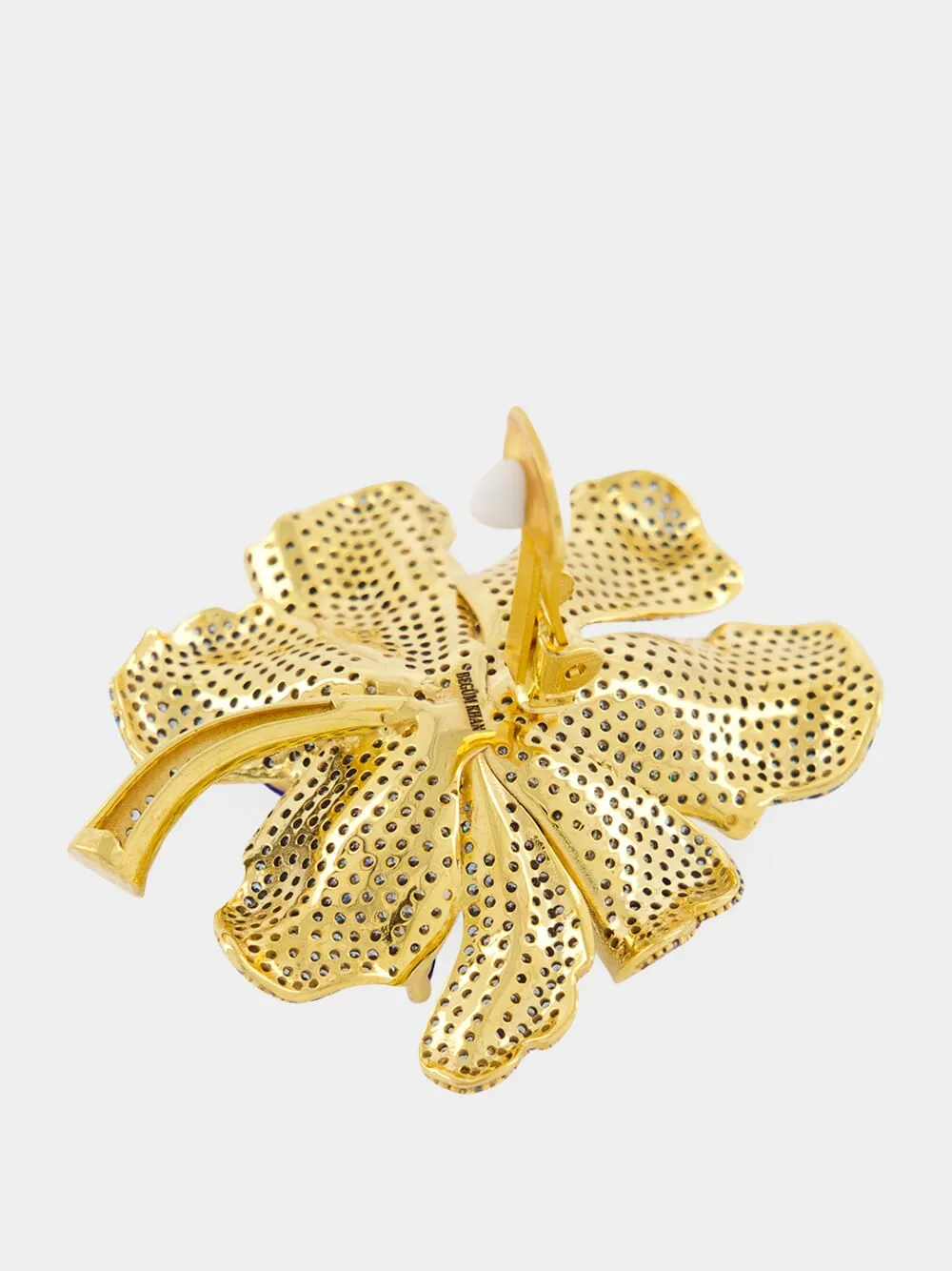 Light Blue and Navy Iris Maggiore Earrings sold by Fashion Clinic product image thumbnail 4