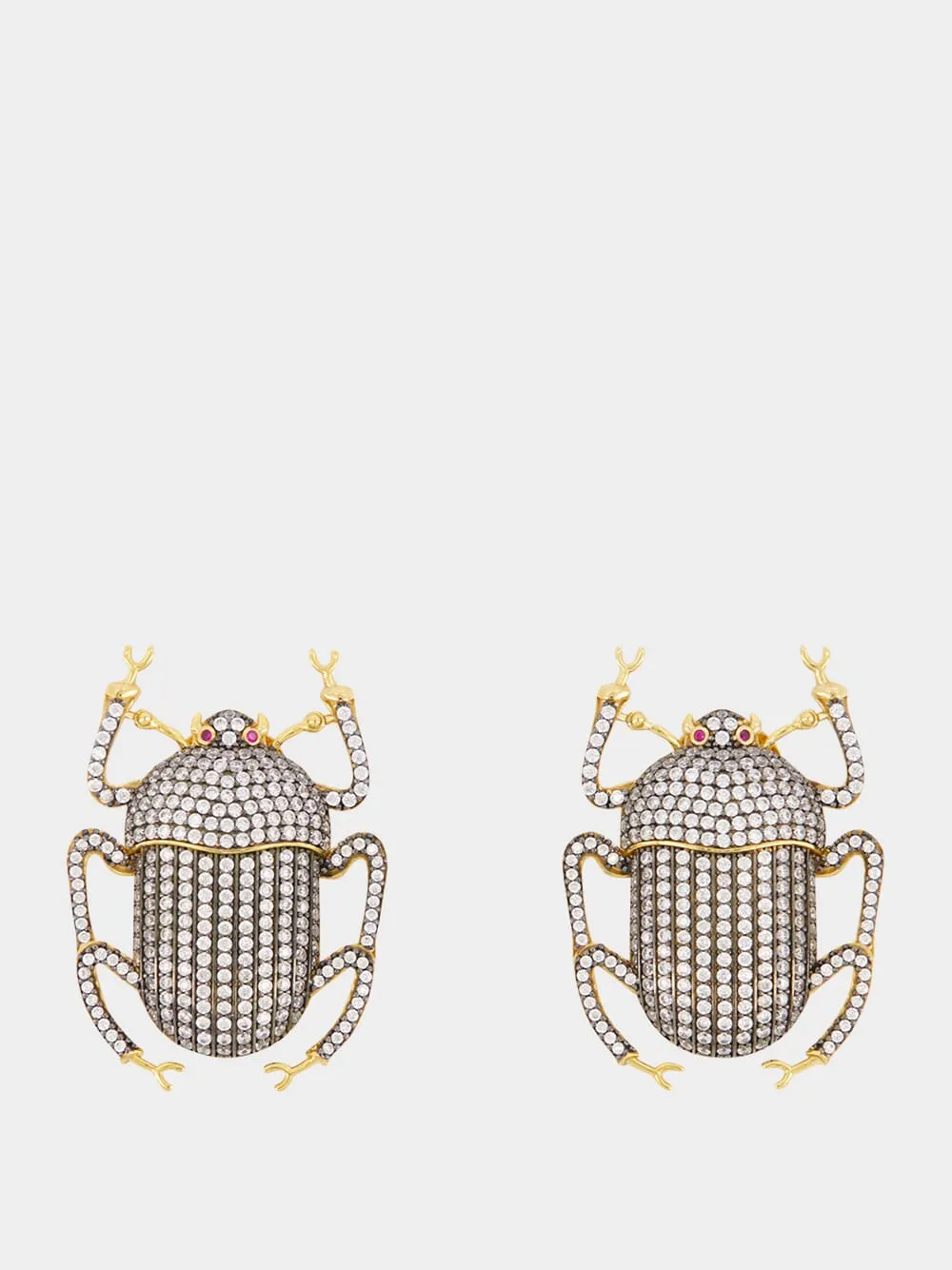 Crystal Pharaoh Clip-On Earrings sold by Fashion Clinic