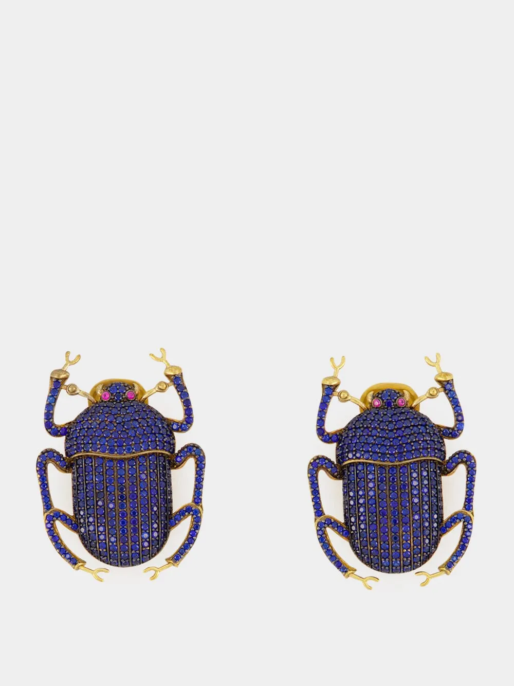 Navy Pharaoh Clip-On Earrings sold by Fashion Clinic product image thumbnail 2