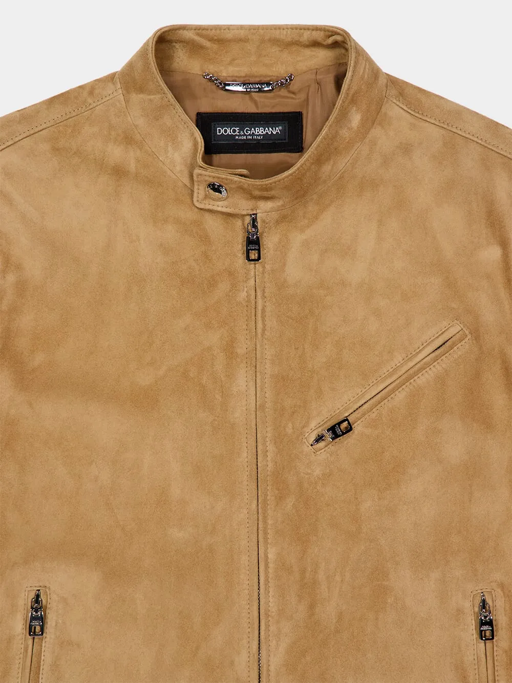 Beige Lambskin Leather Jacket sold by Fashion Clinic product image thumbnail 5