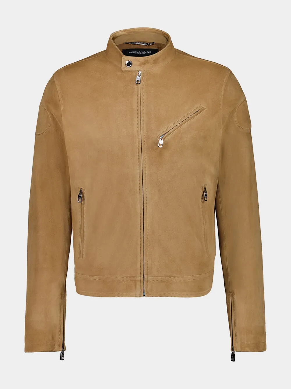 Beige Lambskin Leather Jacket sold by Fashion Clinic