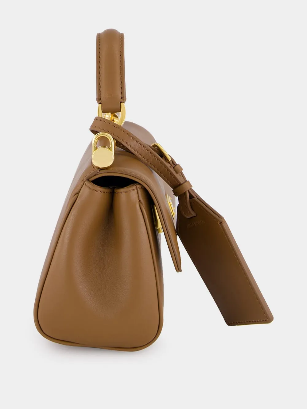 Brown Mini My Sicily Calfskin Handbag sold by Fashion Clinic product image thumbnail 5