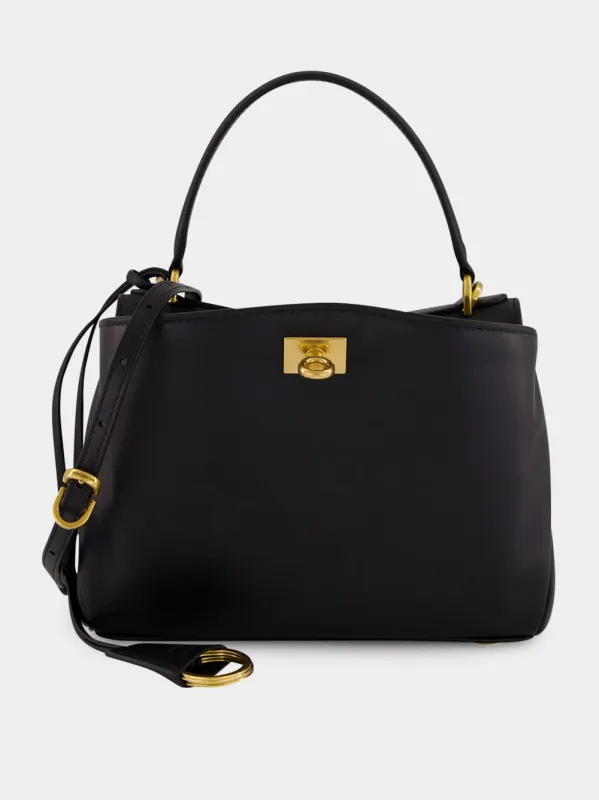 Black Rodeo Handbag Mini in Smooth Calfskin sold by Fashion Clinic