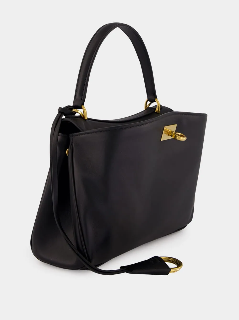 Black Rodeo Handbag Mini in Smooth Calfskin sold by Fashion Clinic product image thumbnail 3