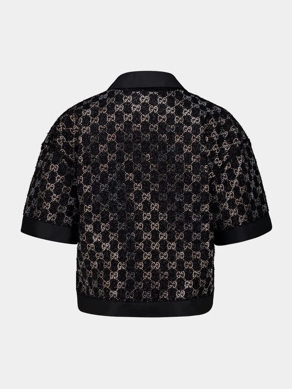 Black Wool Lamé GG Crystal Top sold by Fashion Clinic product image thumbnail 2