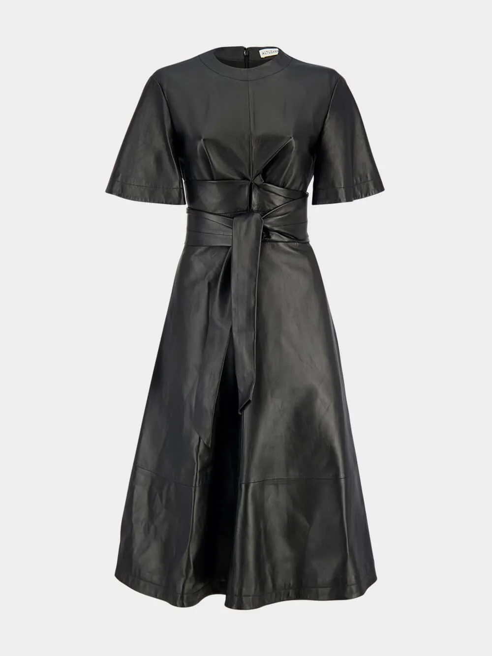 Black Kirsty Leather Dress sold by Fashion Clinic