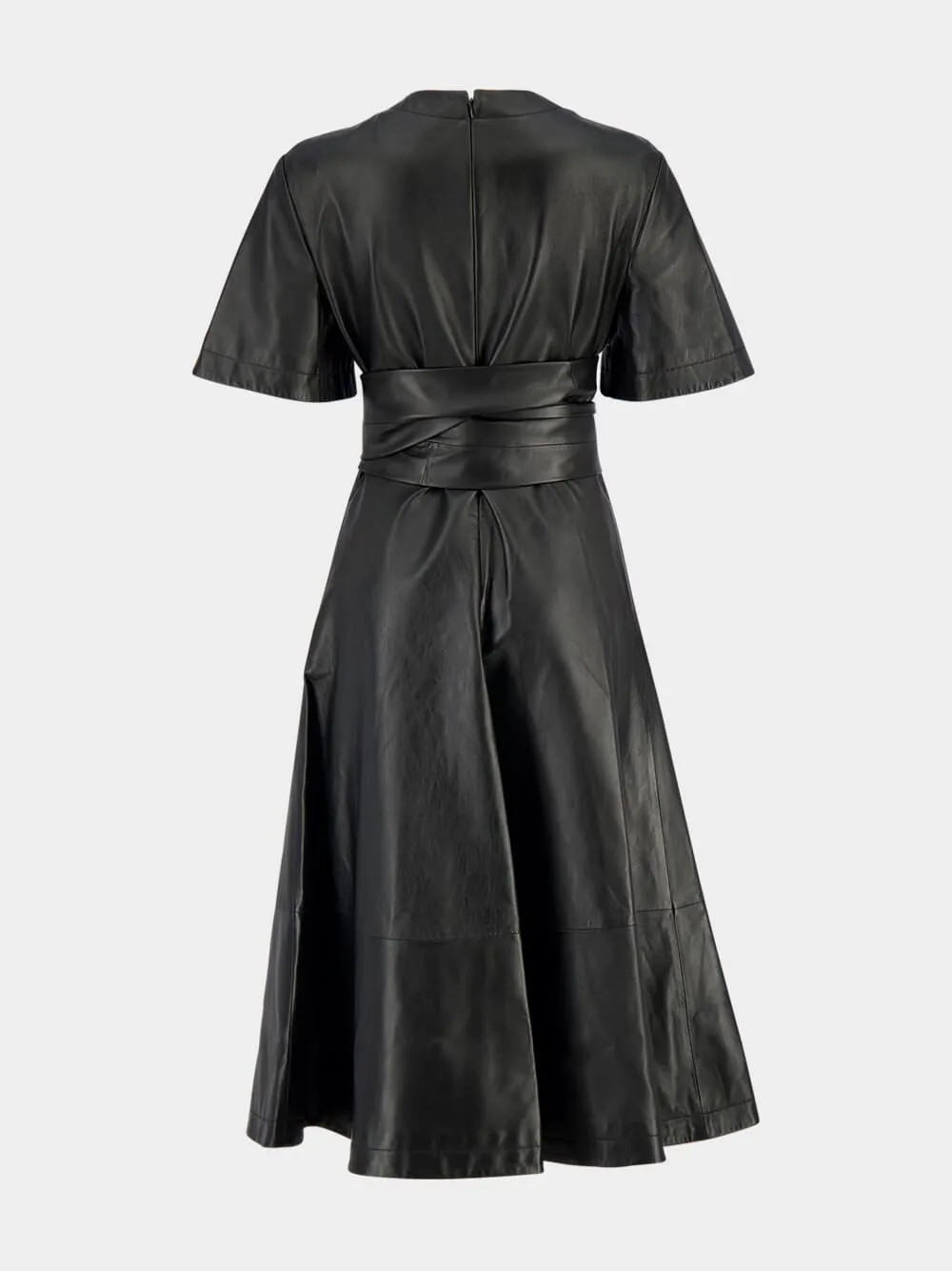 Black Kirsty Leather Dress sold by Fashion Clinic product image thumbnail 2