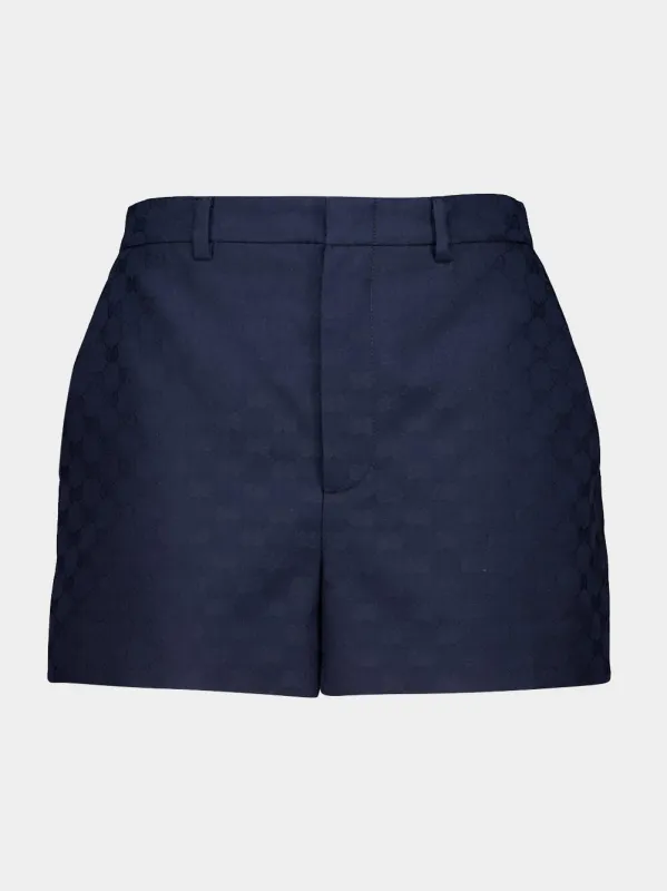 Tide Blue GG Casual Fit Shorts sold by Fashion Clinic