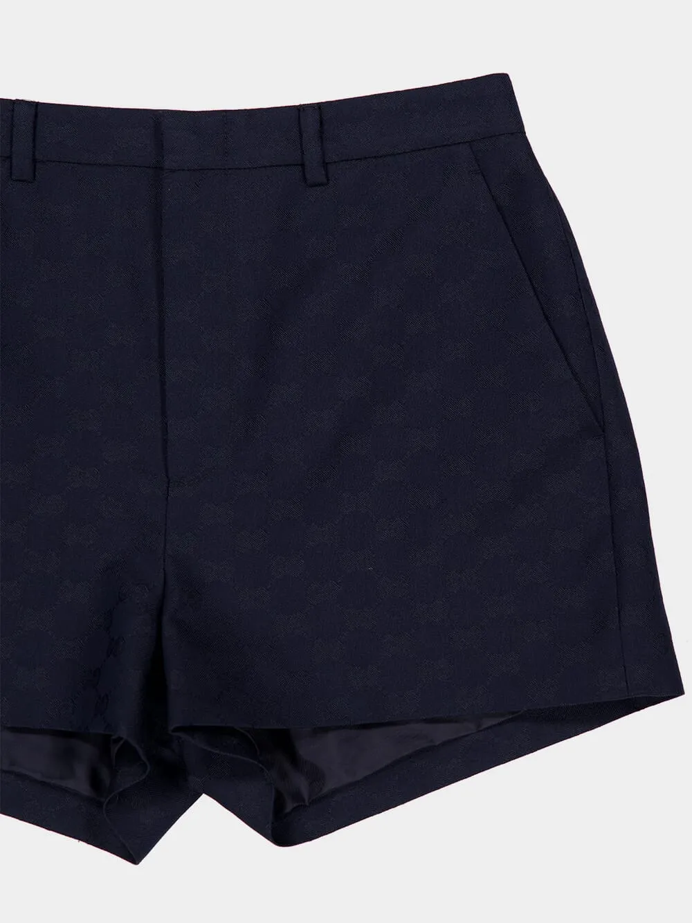 Tide Blue GG Casual Fit Shorts sold by Fashion Clinic product image thumbnail 3