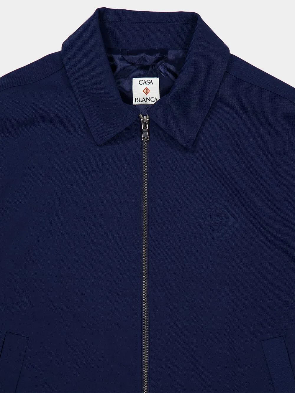 Navy Tailored Sports Jacket sold by Fashion Clinic product image thumbnail 3