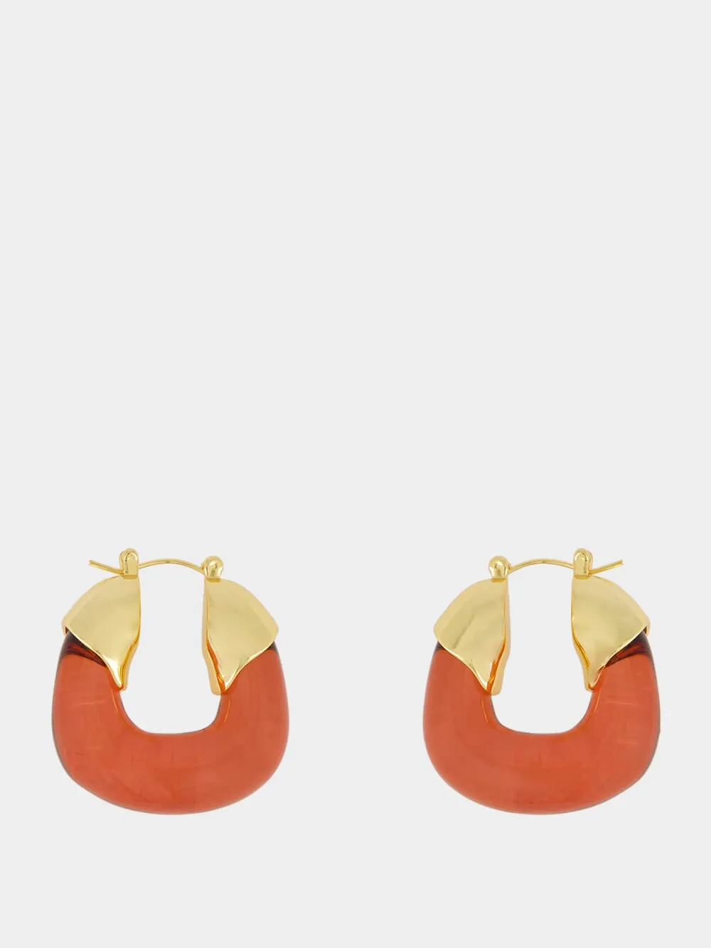 Organic Wine Resin Hoop Earrings sold by Fashion Clinic