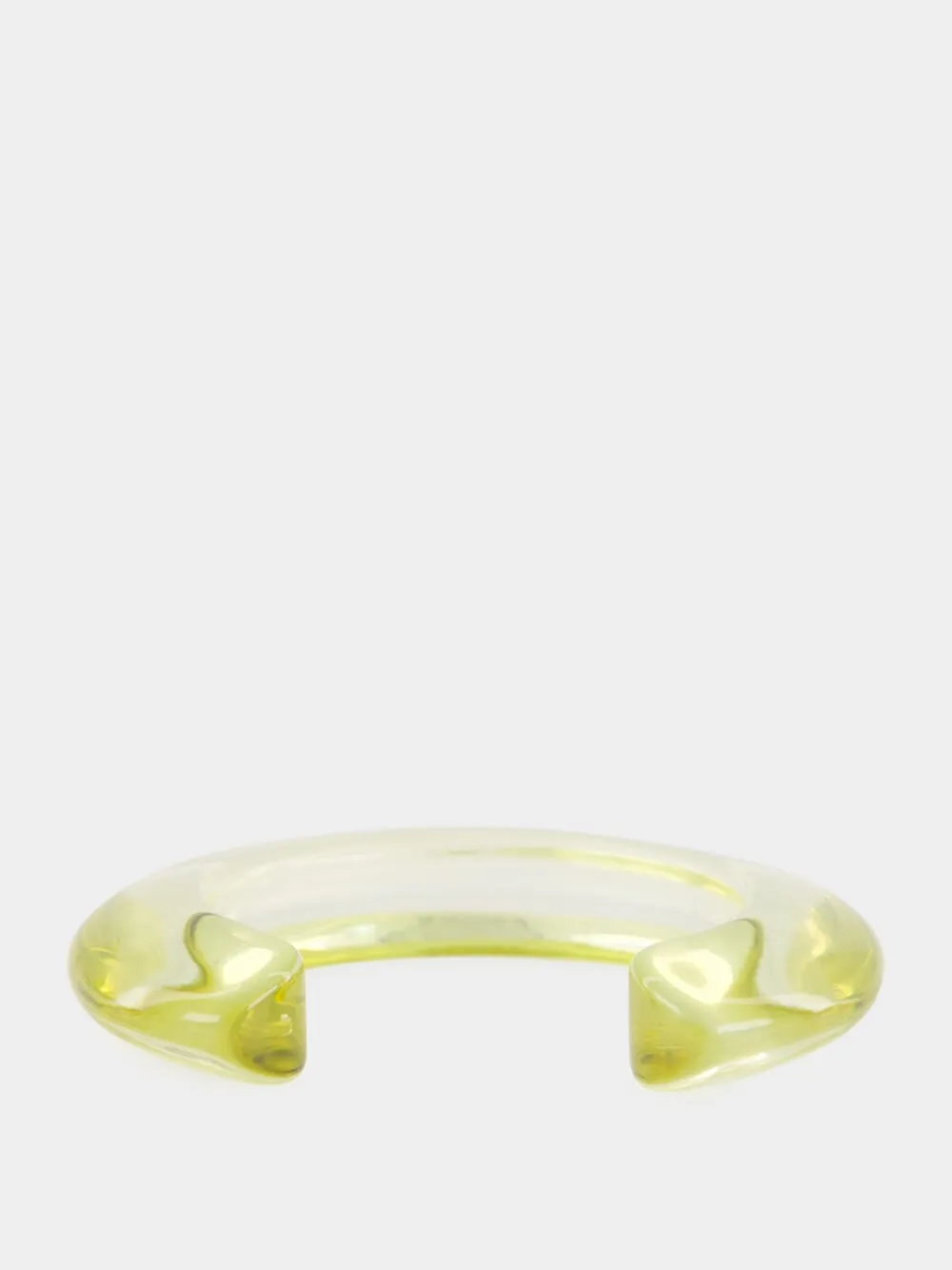 Lime Resin Ridge Cuff Bracelet sold by Fashion Clinic product image thumbnail 3